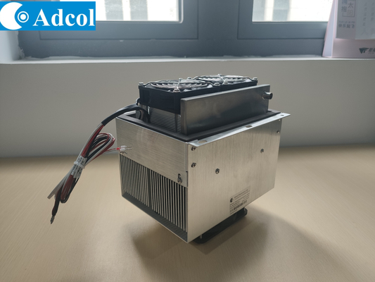 Conjunto Termoelétrico Ar-Ar de 110W projetado para gabinetes eletrônicos, refrigeração e câmaras ambientais.
